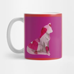 Hart filled Pretty Kitty watercolor Mug